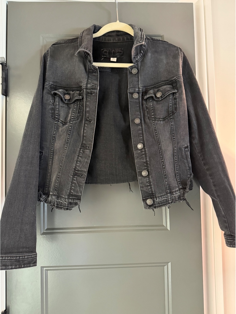 Maurices Women's Black Denim Jacket Size M